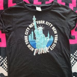PINK Victoria's Secret Black New York City Tee